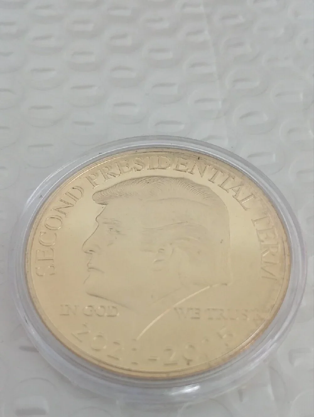 Gold-Tone Commemorative Coin in Protective Case